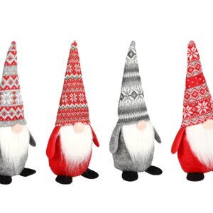 Set of 2 Gnomes 14" Stuffed Plush Christmas Santa Claus ELF Holiday Plush